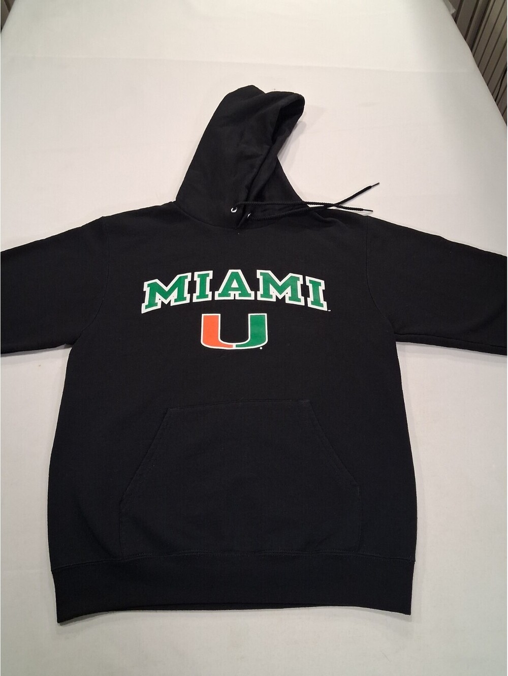 Champion Miami Hurricanes Men's Black Pullover Hoodie Sweatshirt Size Small